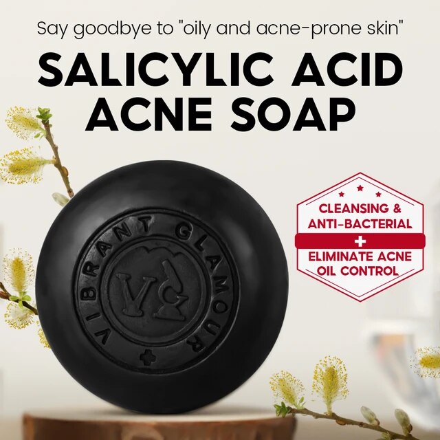 Black Salicylic Acid Acne Soap w/ Aloe Moisturizer