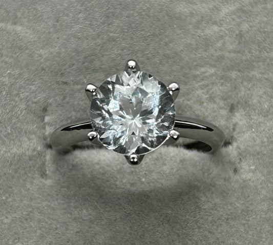 ALICE - LUXE Custom - "Whisp Collection" 9mm / 2.75 Carat Solid .925 Sterling Silver Minimalist Rings