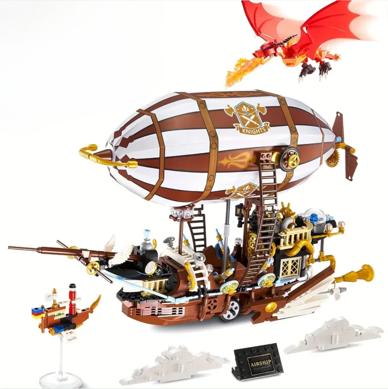 Mini Blocks Fantasy Airship Set