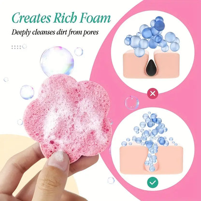 Compressed Facial Sponges Reusable & Washable Makeup Removal Puffs