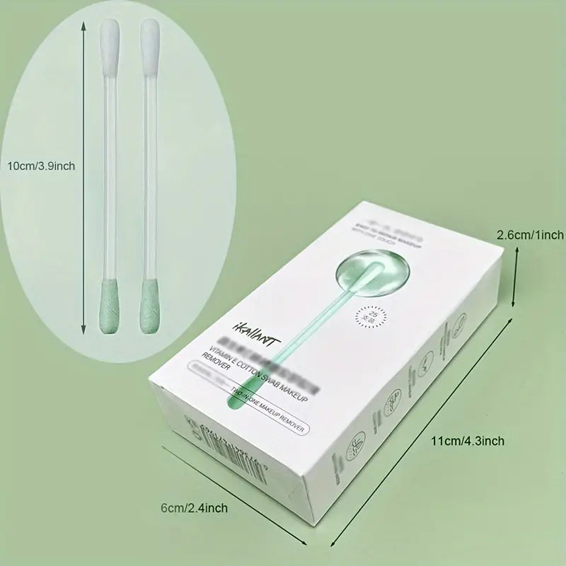 Vitamin Makeup Remover Disposable Swabs with 2 in 1 Vitamin E Solution