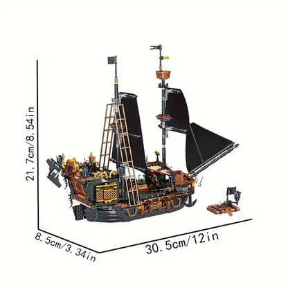 Mini Blocks Pirate Ship Building Block Model - 1,328 pieces