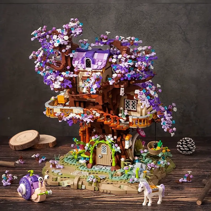 Mini Blocks Fluorescent Fairy Tree Dream House - 3,991 pieces