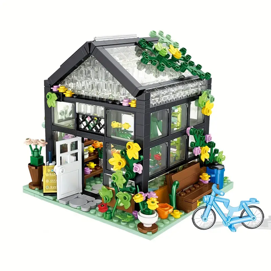 Mini Blocks Dream House Street View Flower Shop