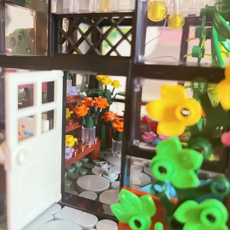 Mini Blocks Dream House Street View Flower Shop