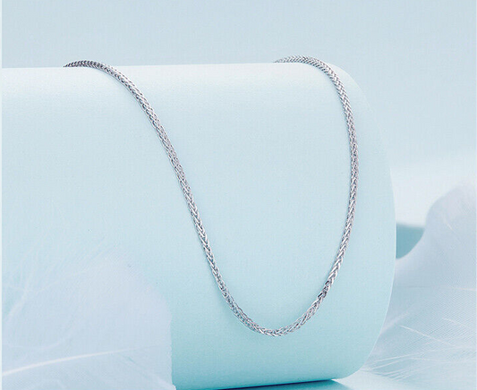 ALICE - "Petite Silver Chains" - Italian .925 Sterling Silver Petite Chopin Link Style Necklace Chain